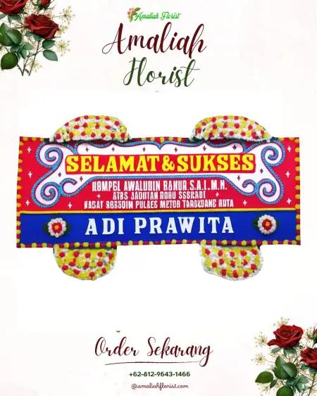 Papan Bunga Ucapan Selamat Karangbong