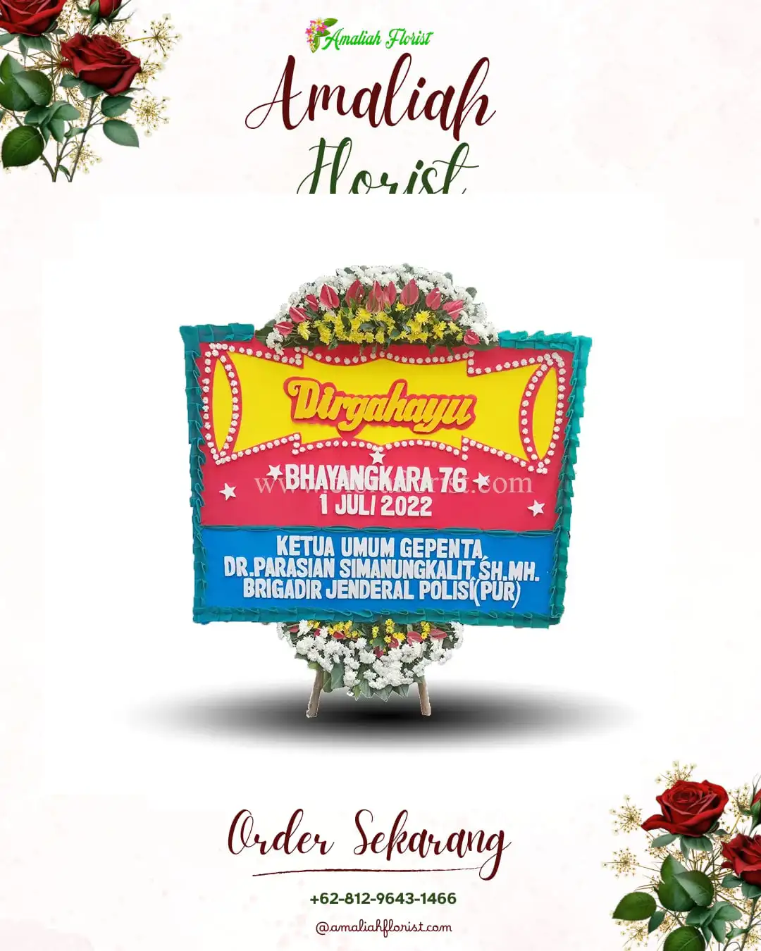 Papan Bunga HUT Ulang Tahun Karangbong